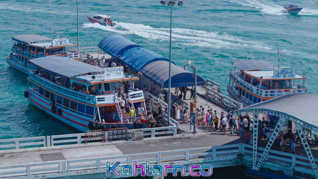 ท่าเรือแหลมบาลีฮาย การเดินทางไปเกาะล้าน ท่าเรือ