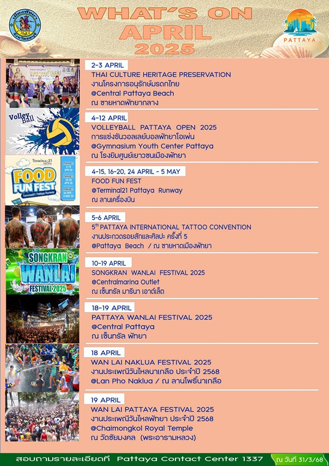 กิจกรรม เดือนเมษายน 2025
